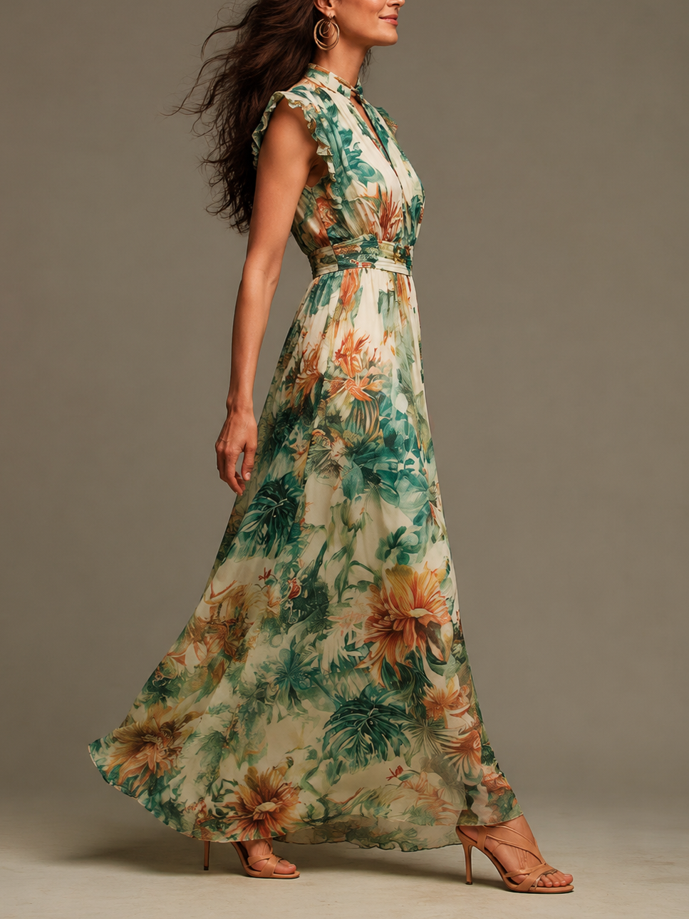 Grace | Painted Tropical Dress