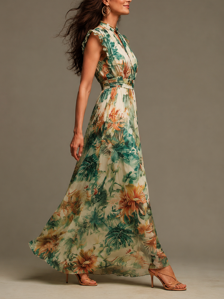 Grace | Painted Tropical Dress