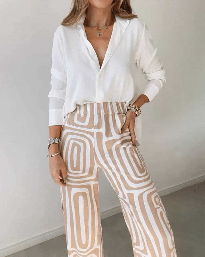 Diane – Geometric Print Matching Set