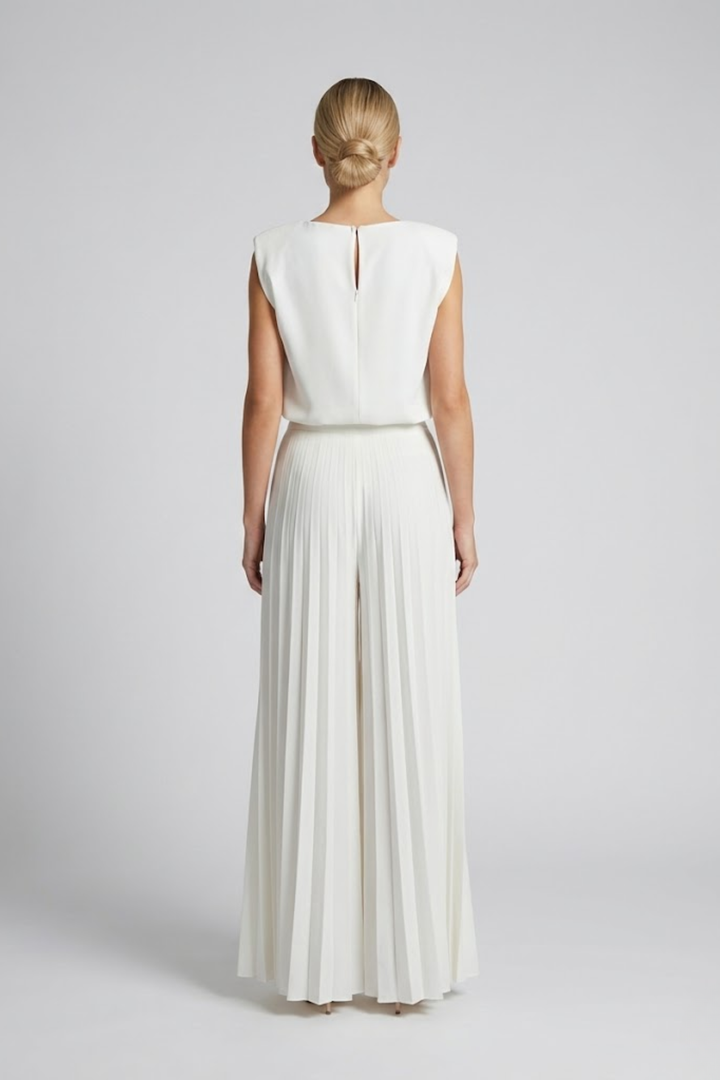 Pearl | Pleated Wide-Leg Jumpsuit