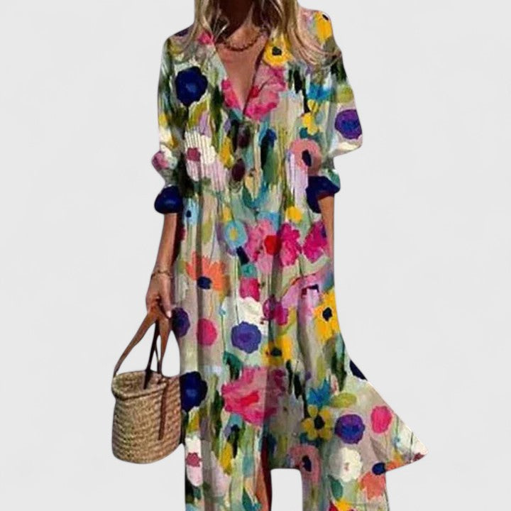Paula | Boho Midi Dress