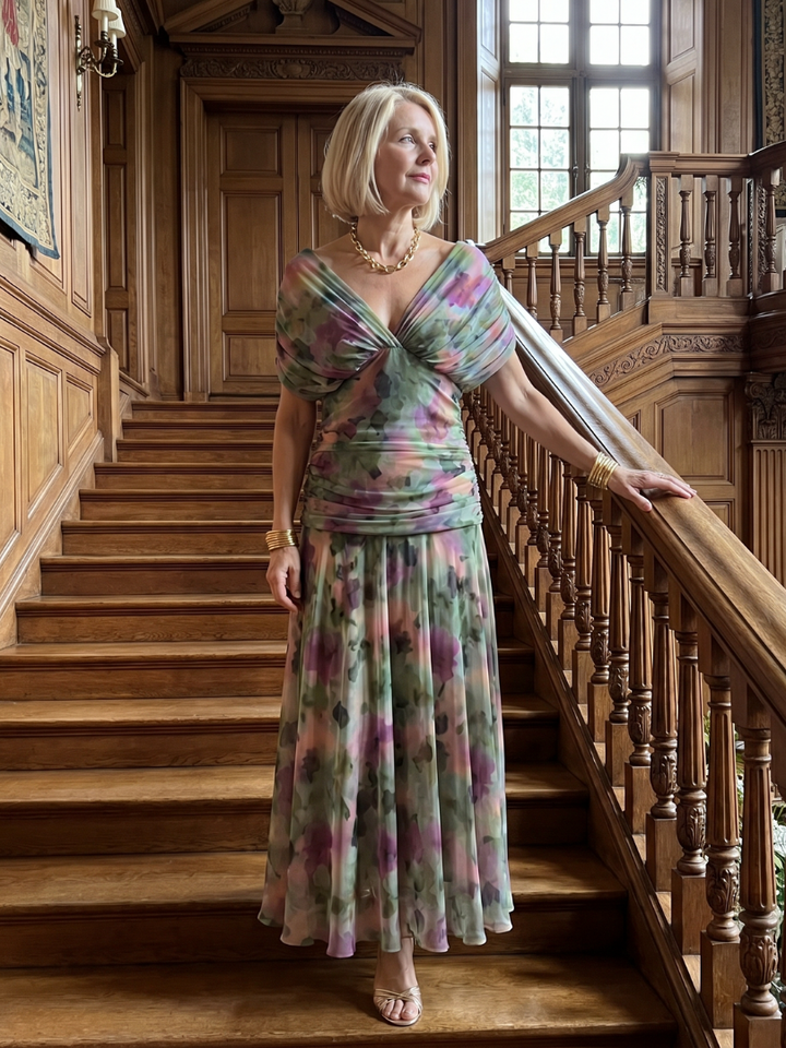Calen™ Off Shoulder Flow Midi Dress