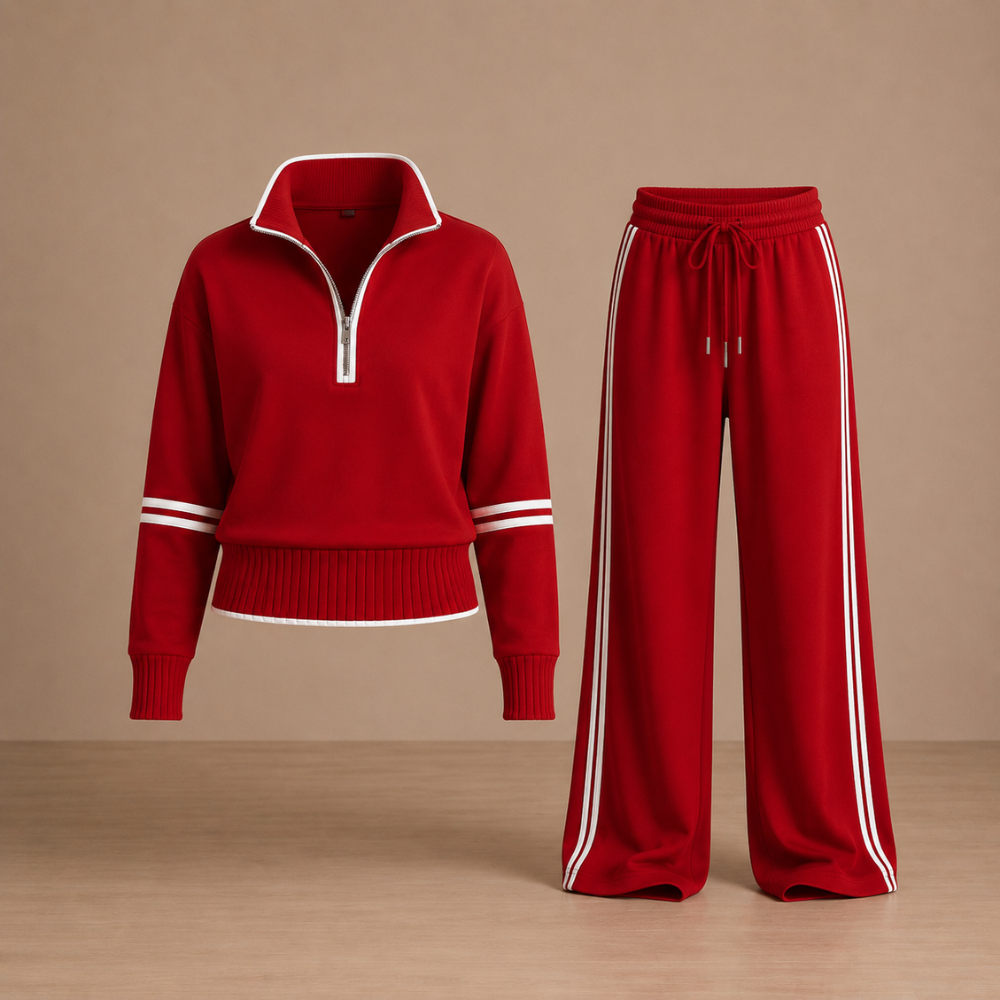 Hortense | Zip Collar Tracksuit Set