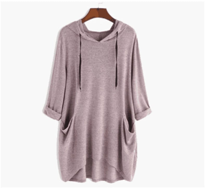 Lyn – Draped Sweatshirt with Relaxed Silhouette