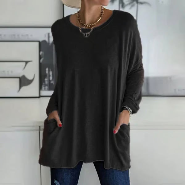Alondra – Everyday Pocket Top with Flared Hem