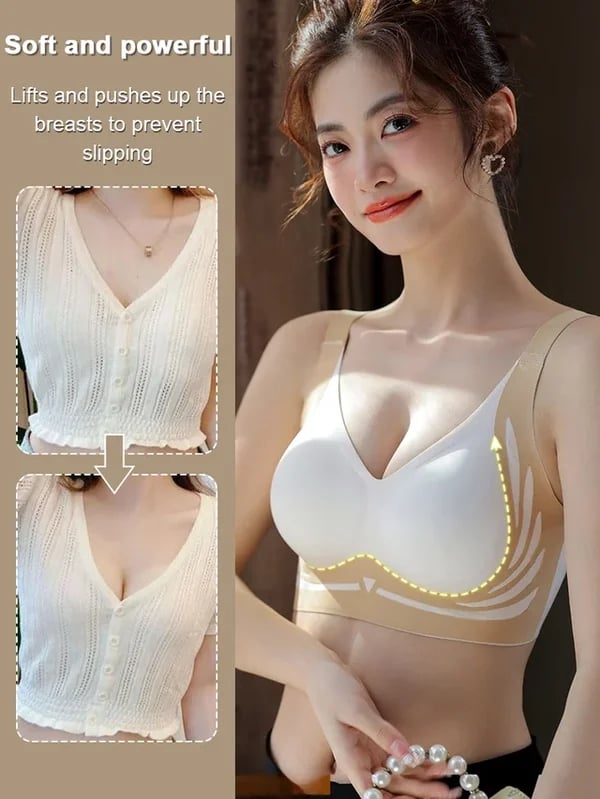 Abby – Wireless Lift Bra with Wide Lace Straps