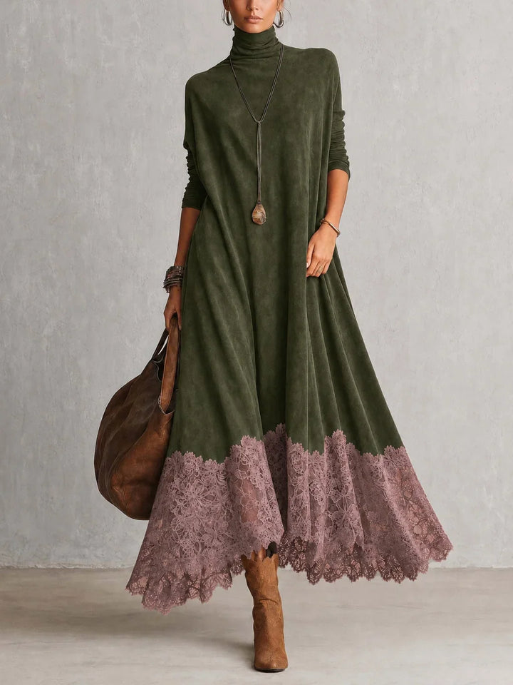 Brunella | Lace Hem Maxi Dress