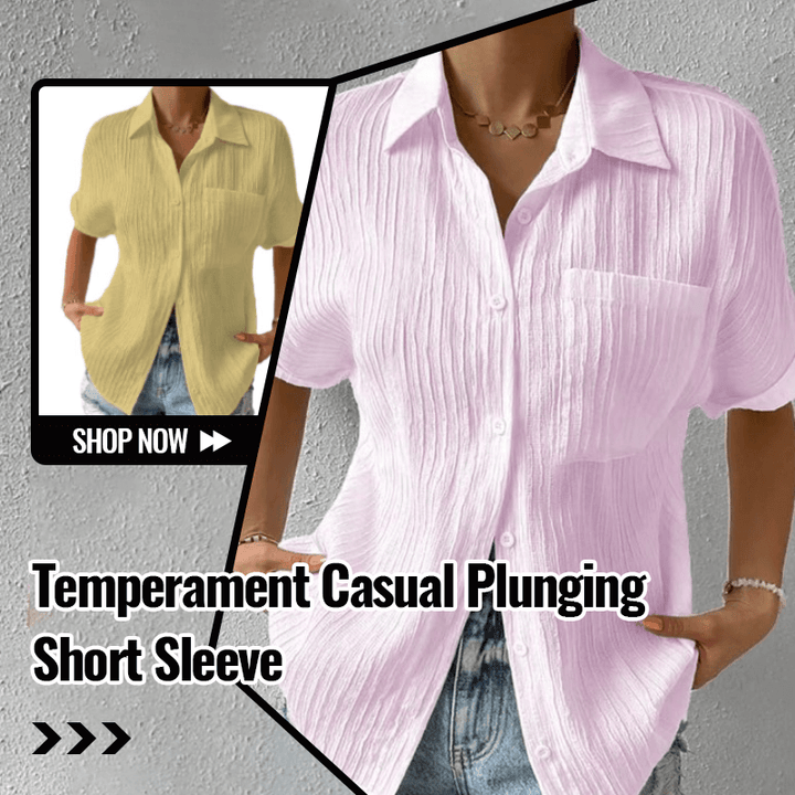 Rena – Lace Short-Sleeve Shirt in Relaxed Fit