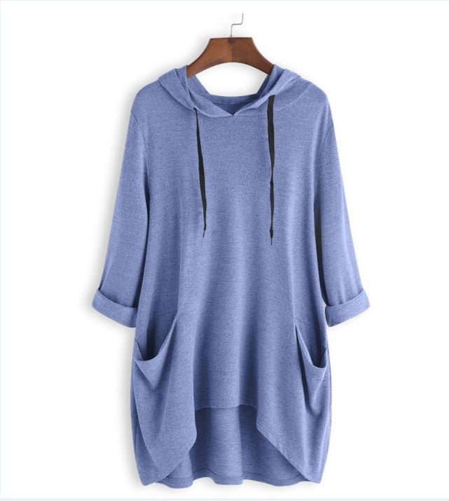 Lyn – Draped Sweatshirt with Relaxed Silhouette
