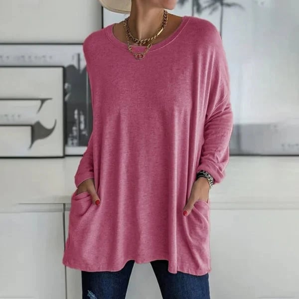 Alondra – Everyday Pocket Top with Flared Hem