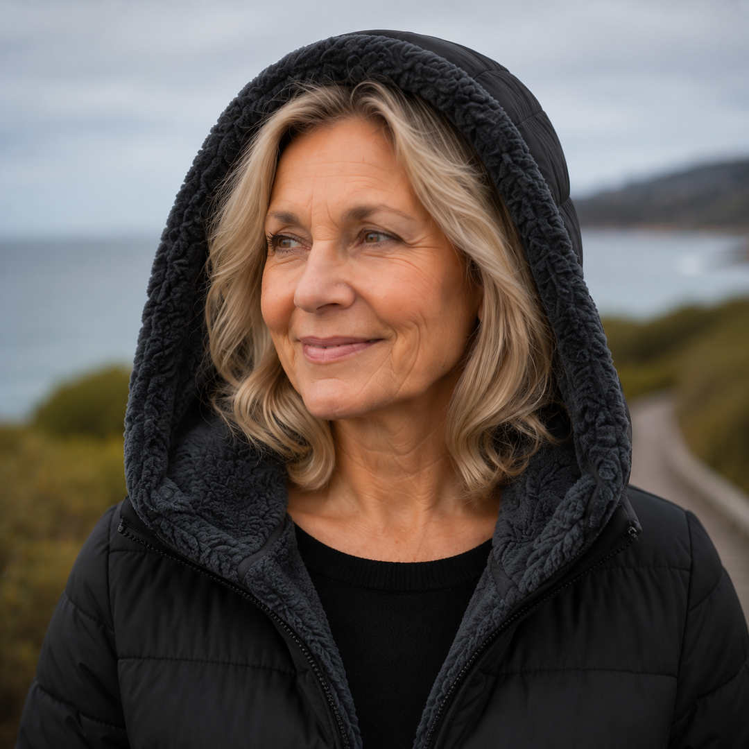 Denise | Quilted A-Line Coat