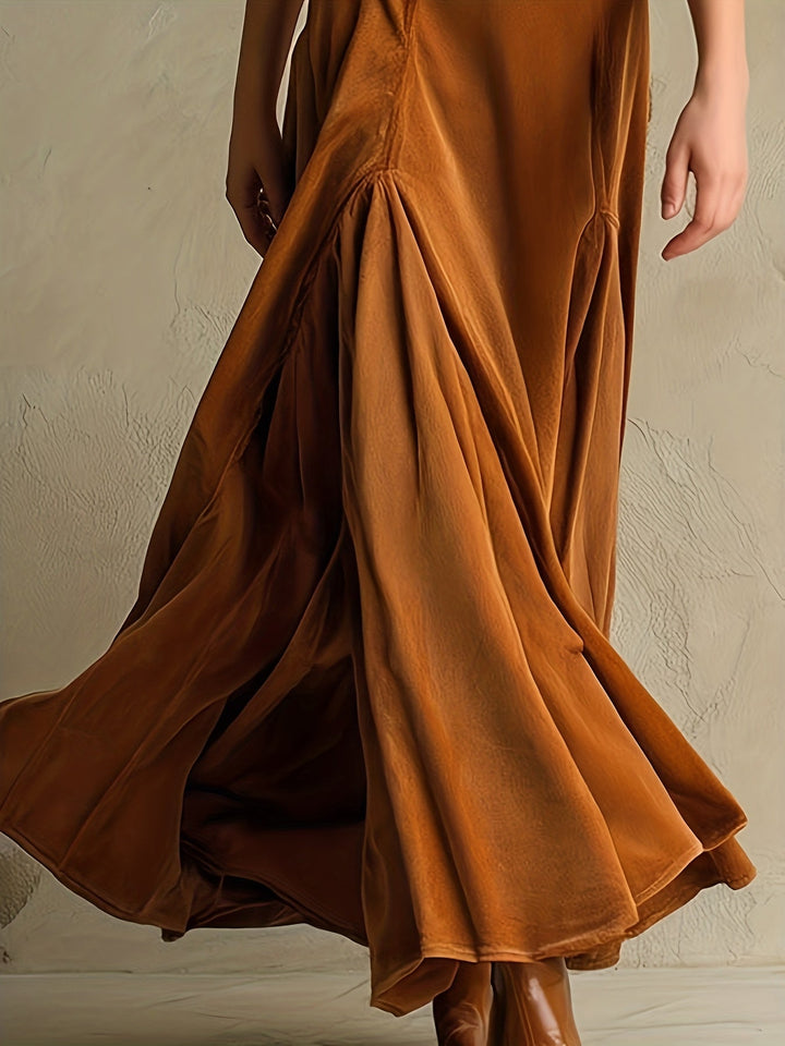 Ella | Elegant Button-Front Collar Dress with 7/8 Sleeve