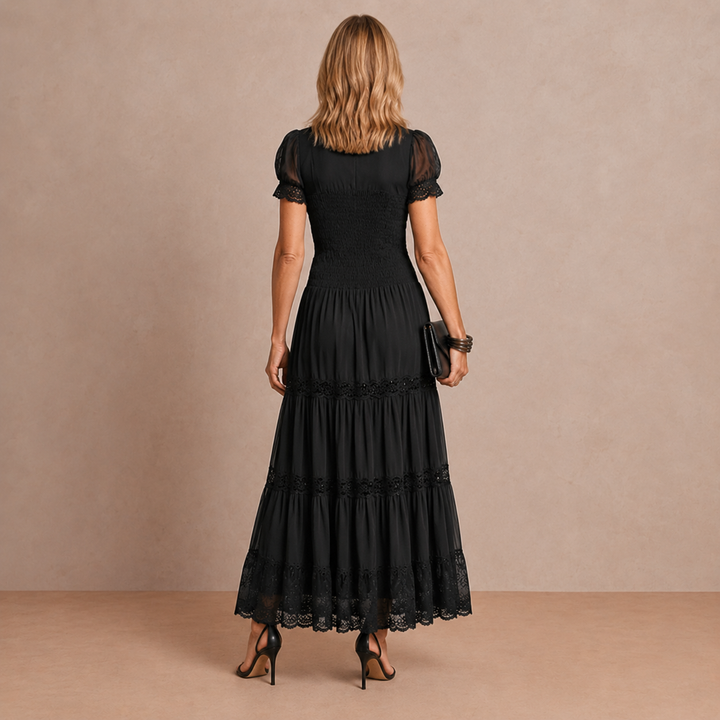 Sophia | Sheer Lace Maxi Dress