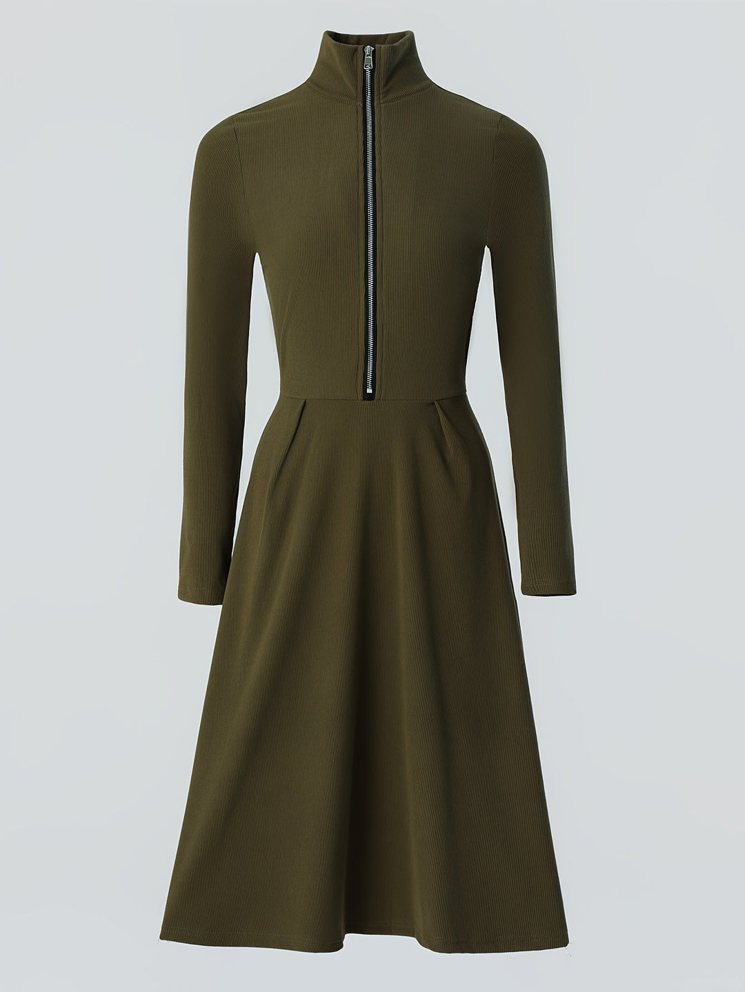 Zinnia | Zippered Long Sleeve Dress
