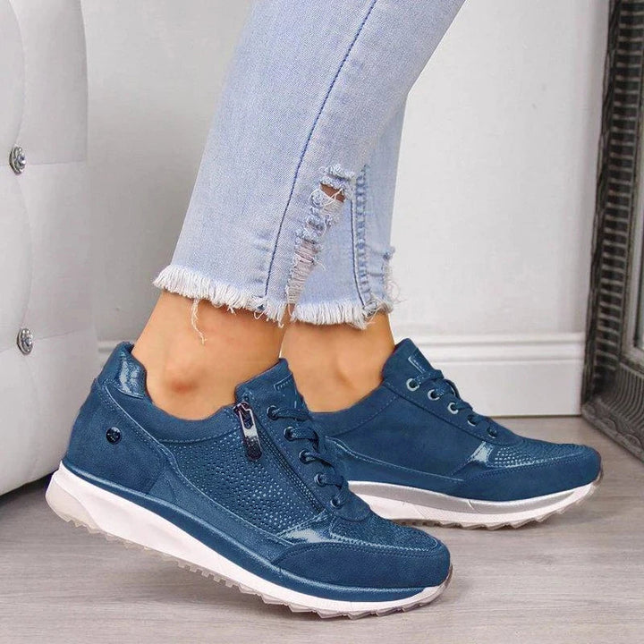 Paulette | Side Zip Sneakers