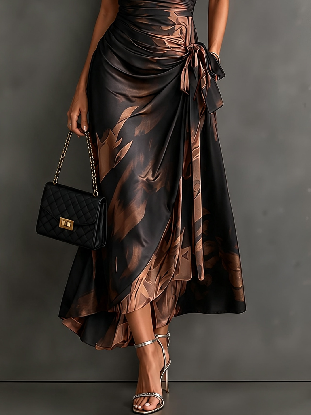 AMELIA | PRINTED WRAP DRESS