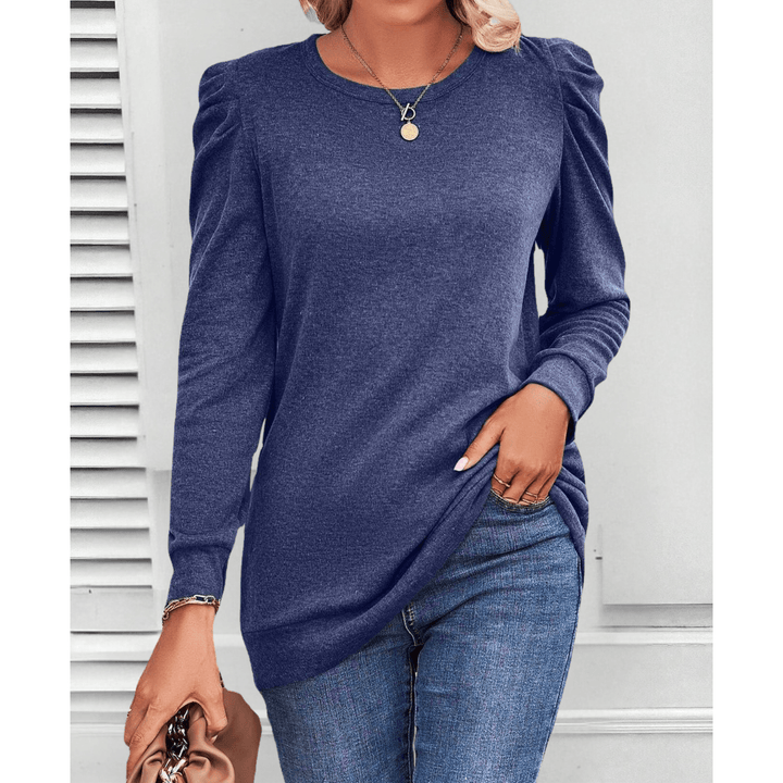 Mae – Puff Shoulder Tunic Top