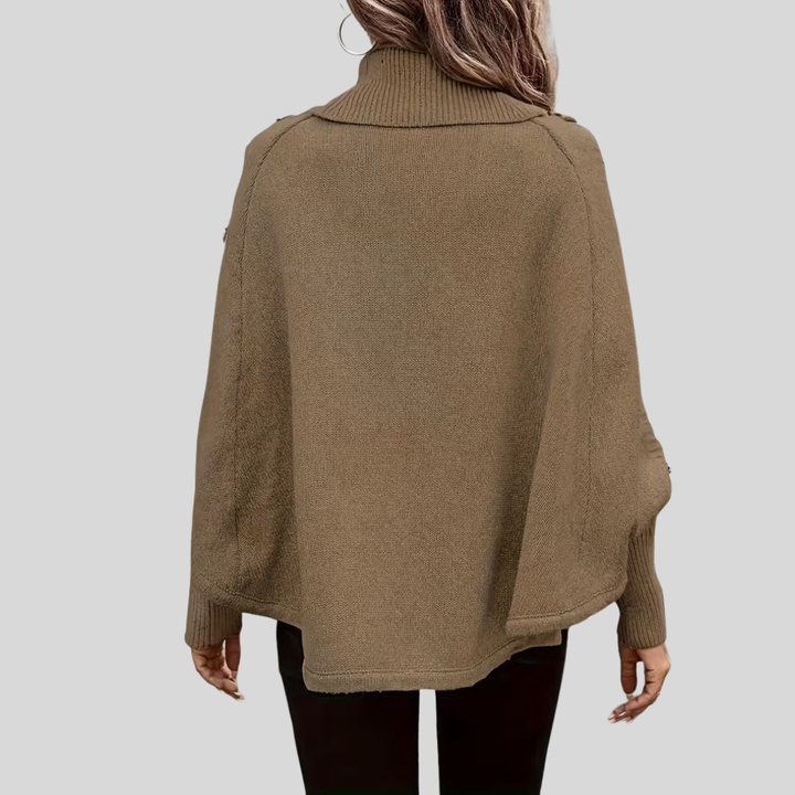 Nora | High Neck Cable Knit Sweater