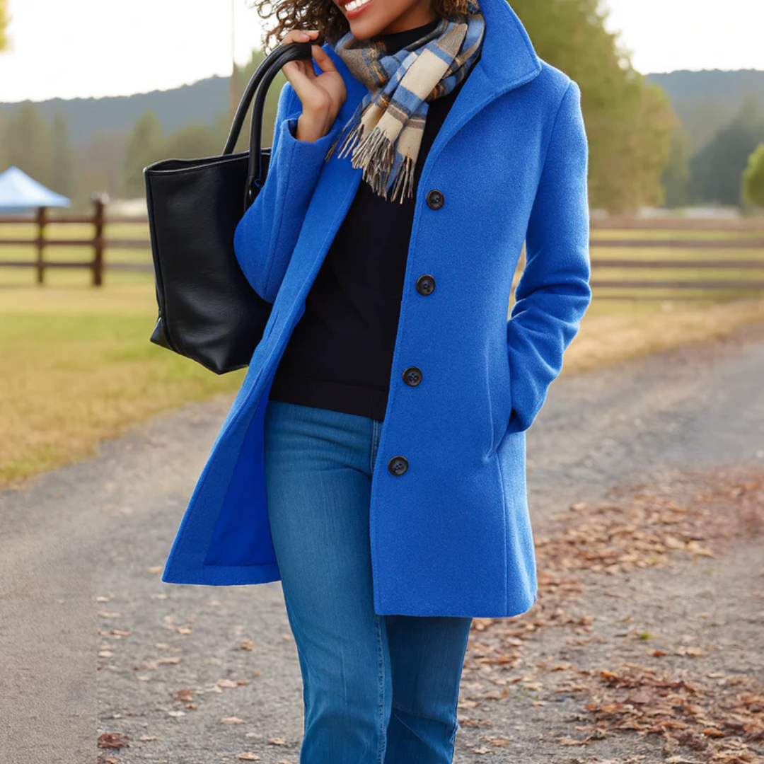 Helga | Classic Button-Front Winter Coat