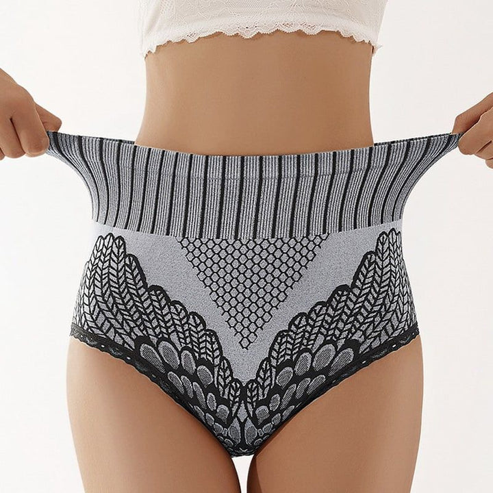 Teresa – High-Waist Shapewear Panty with Floral Lace