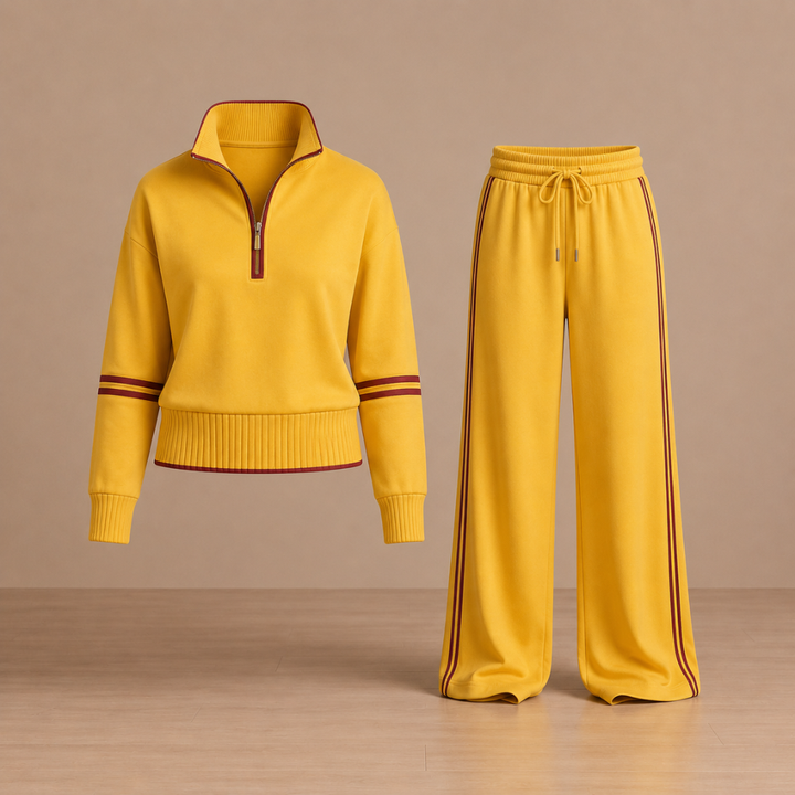 Hortense | Zip Collar Tracksuit Set