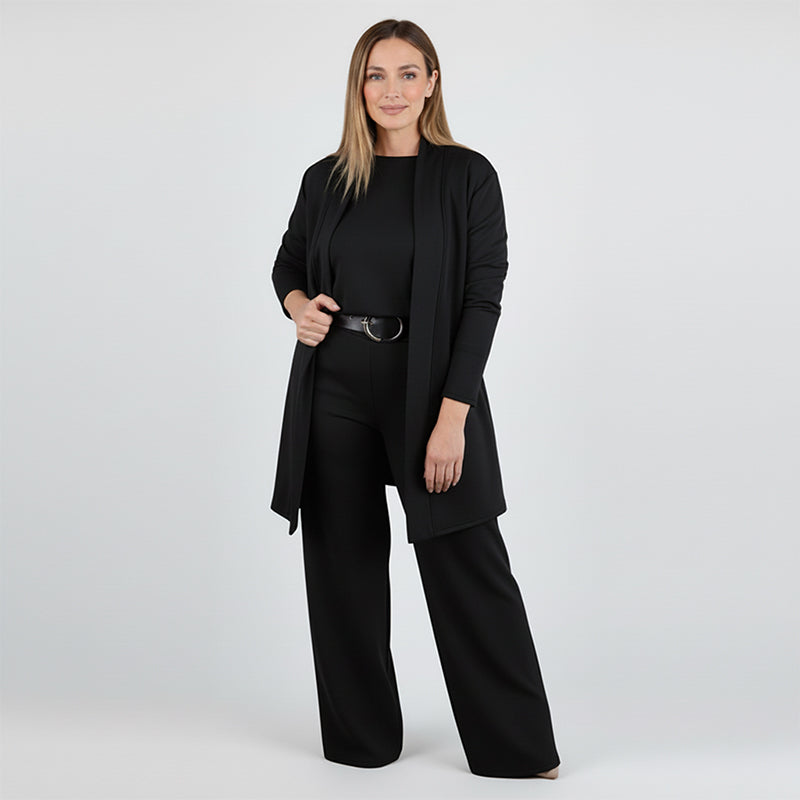 Nancy | Elegant 3-Piece Set Including Long Cardigan, Top, and Pants