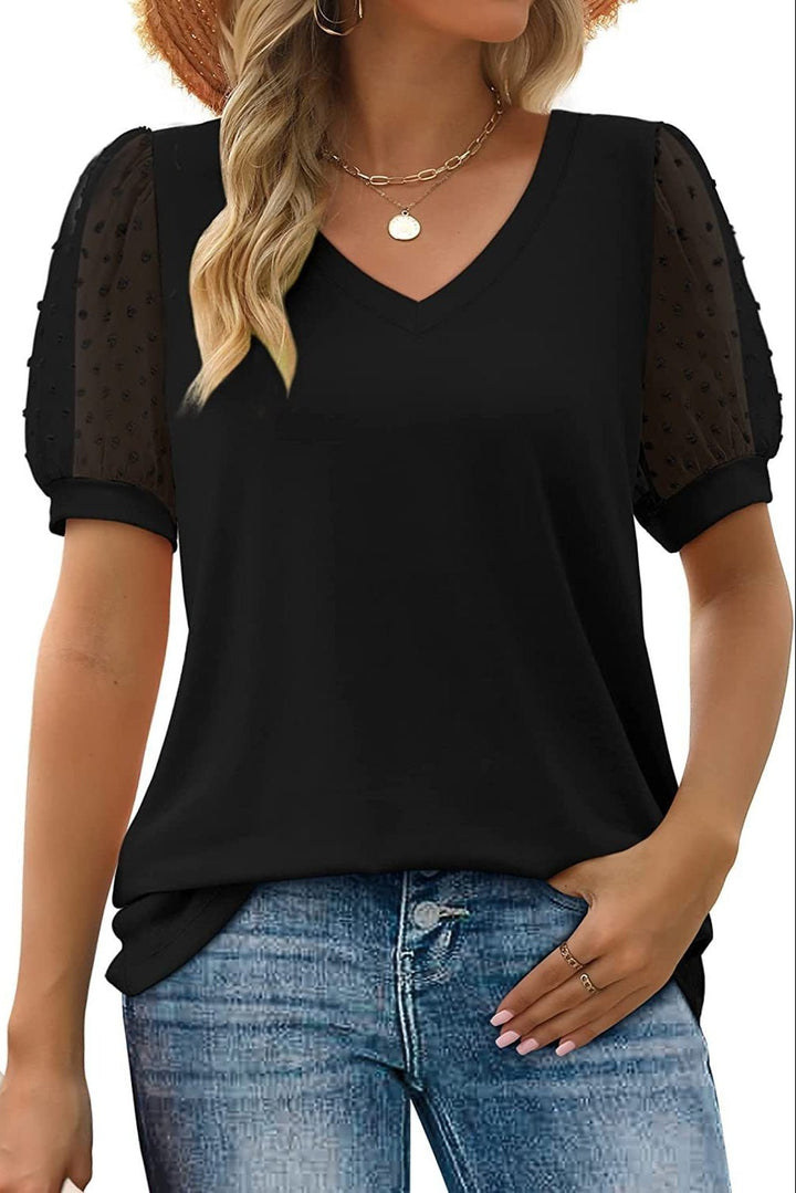 Helena – V-Neck Blouse in a Relaxed Fit