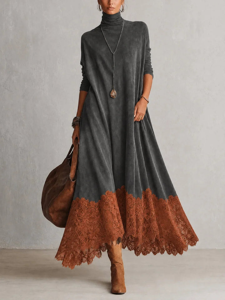 Brunella | Lace Hem Maxi Dress