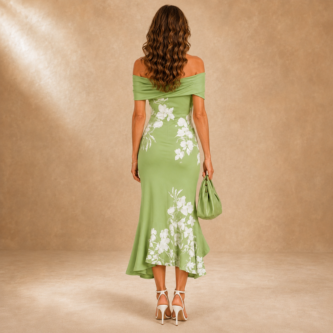 Flora | Contour Floral Midi Dress