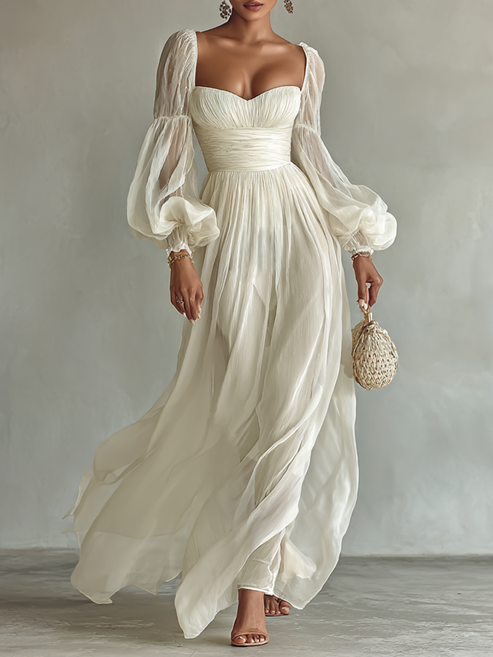 Celeste | Flowy Square-Neck Maxi