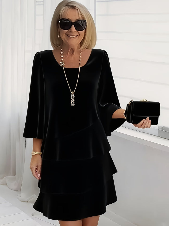 Catherine | Tiered Ruffle Midi Dress