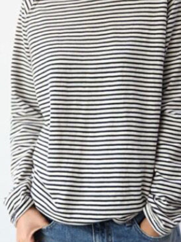 Arlene | Striped Long-Sleeved Top