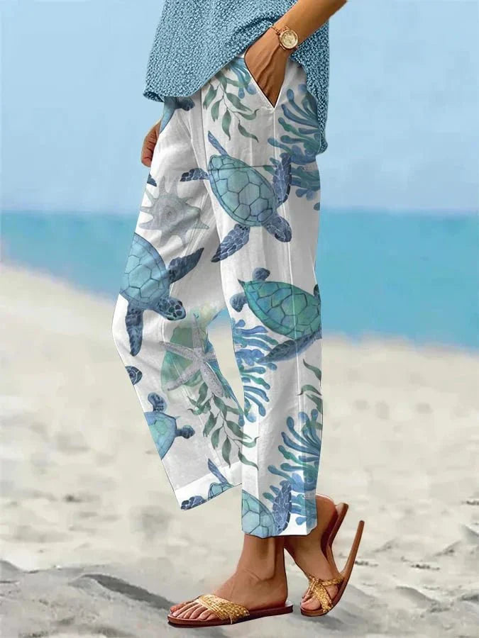 Sally – Relaxed Floral Palazzo Pants