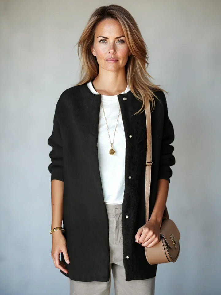 Claudia – Relaxed Open-Front Cardigan