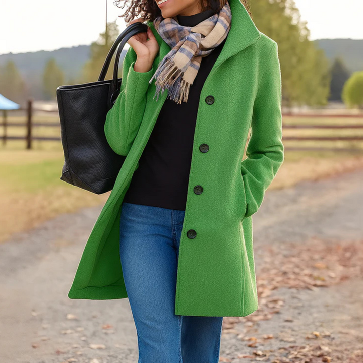 Helga | Classic Button-Front Winter Coat