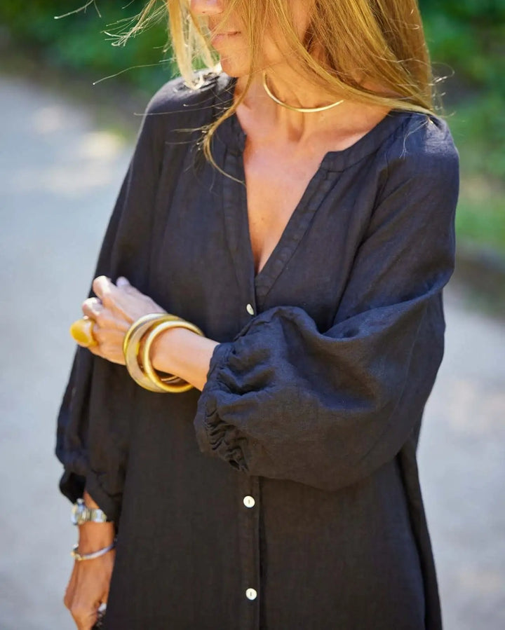 Elaina – Button-Front Maxi Dress
