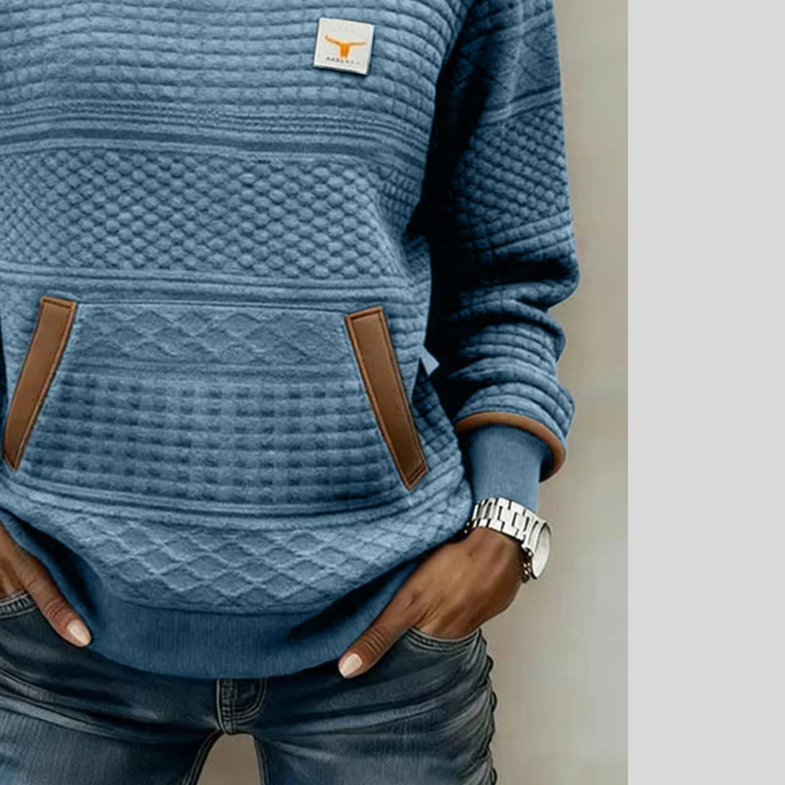 Noelle | Color Block Crew Neck Sweatshirt