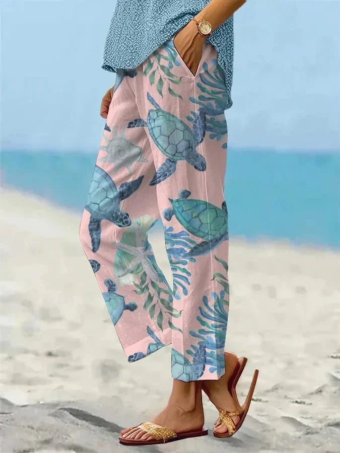 Sally – Relaxed Floral Palazzo Pants