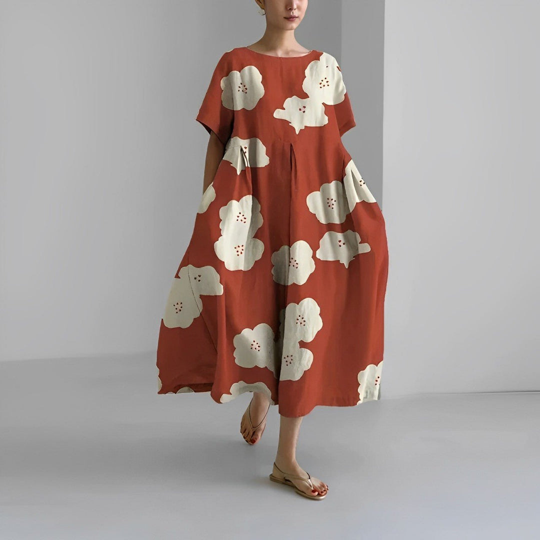Celia – Printed Flowy Maxi Dress