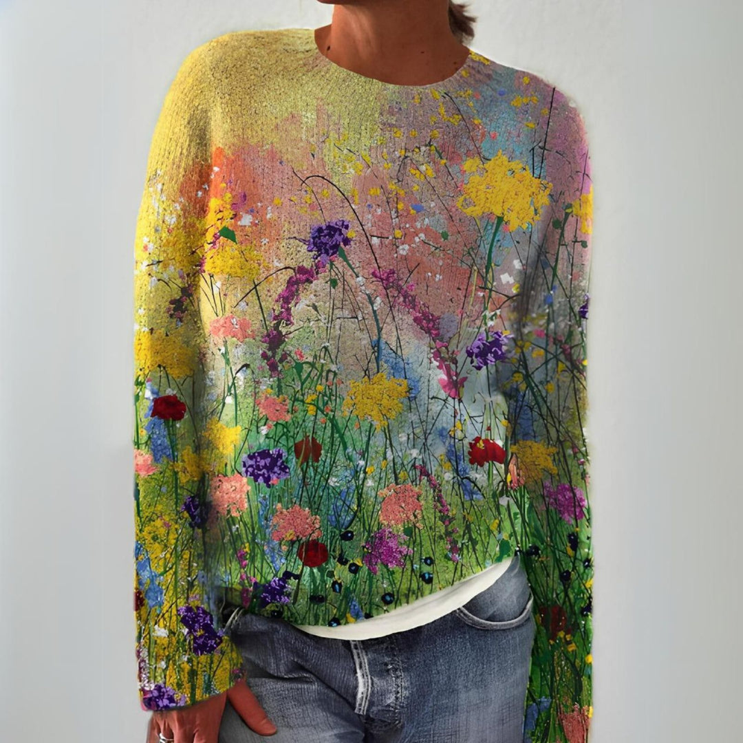 Adriana | Retro Scandinavian knitted sweater