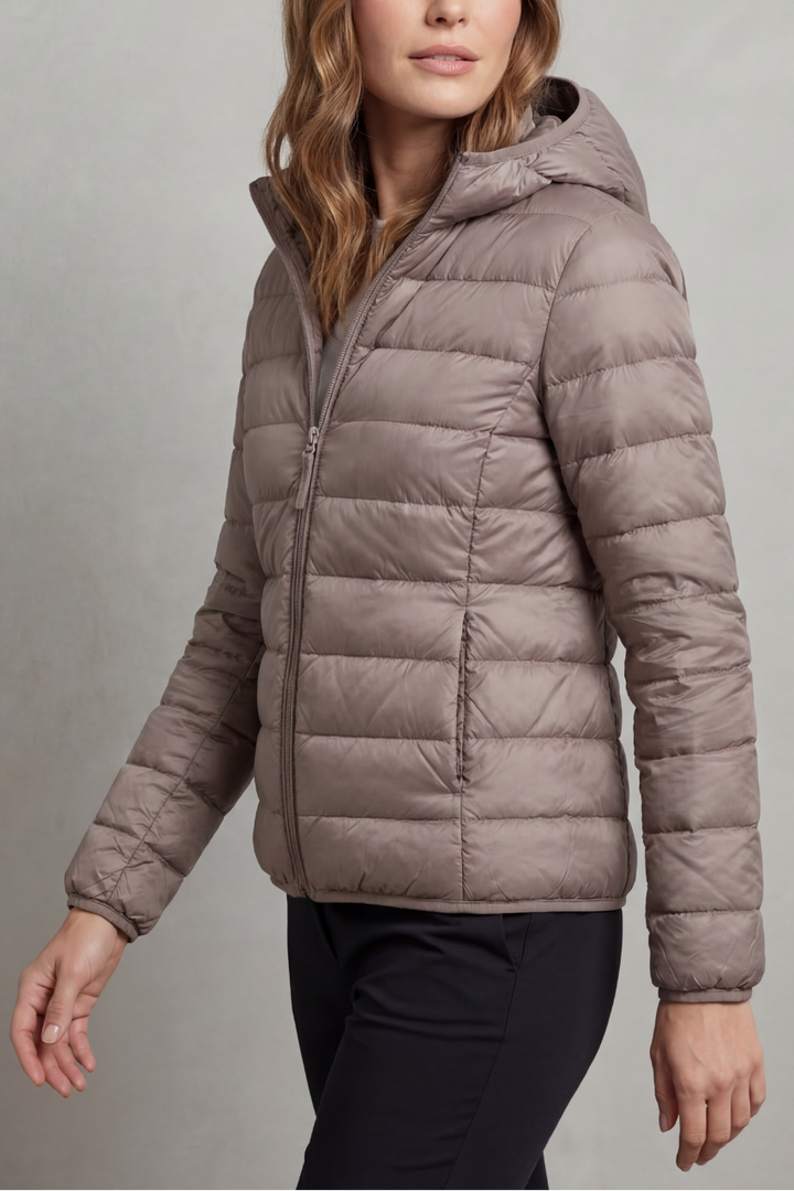 Brooke | Ultra light Packable Hooded Puffer Jacket