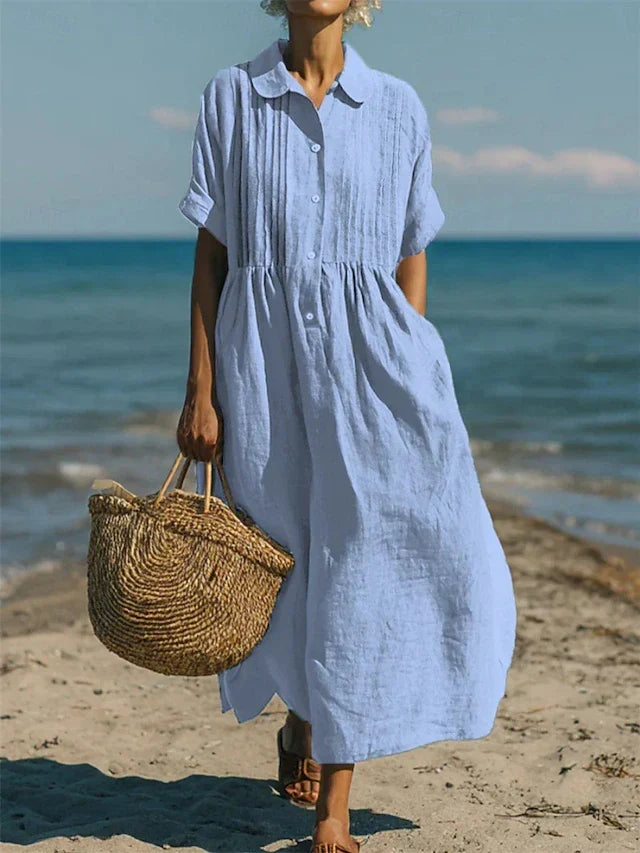 Alianna™ Elegant Shirt Dress