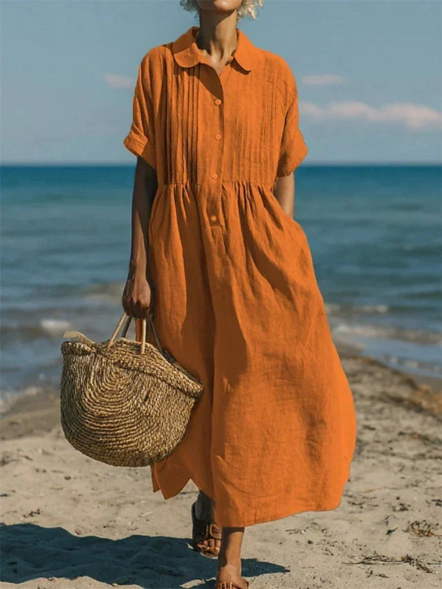 Alianna™ Elegant Shirt Dress