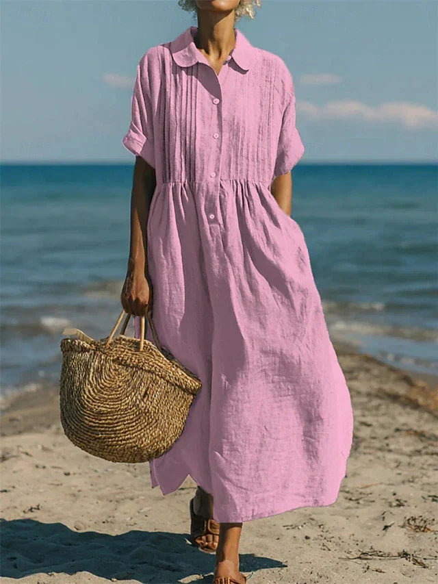 Alianna™ Elegant Shirt Dress