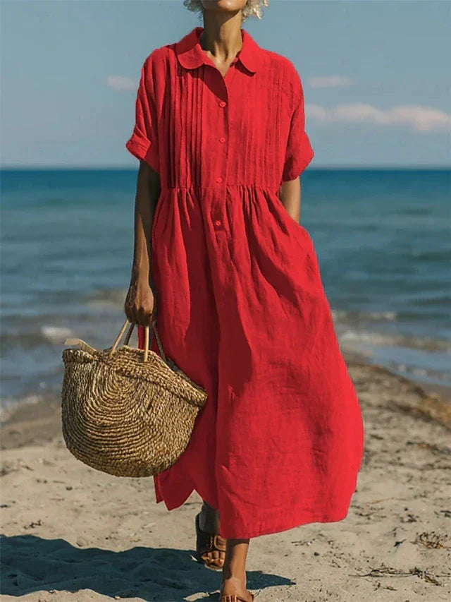 Alianna™ Elegant Shirt Dress