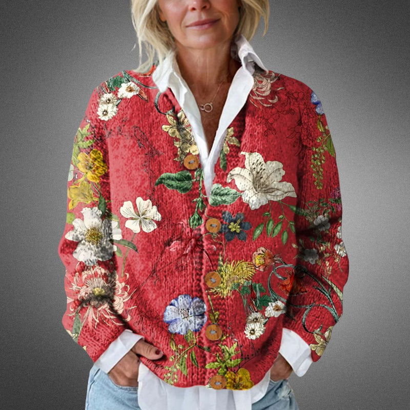 SAVANNAH | FLORAL BUTTON CARDIGAN