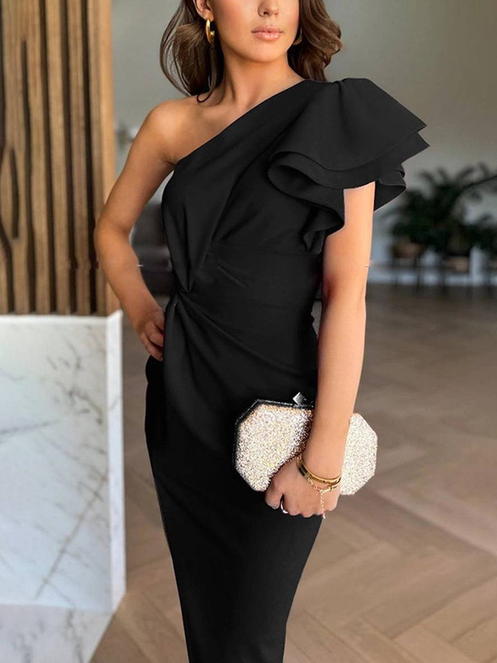 SOPHIA | ONE-SHOULDER MAXI DRESS