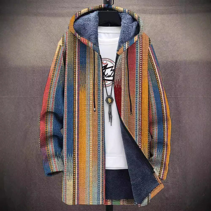 Marigold | Patterned Hooded Cardigan