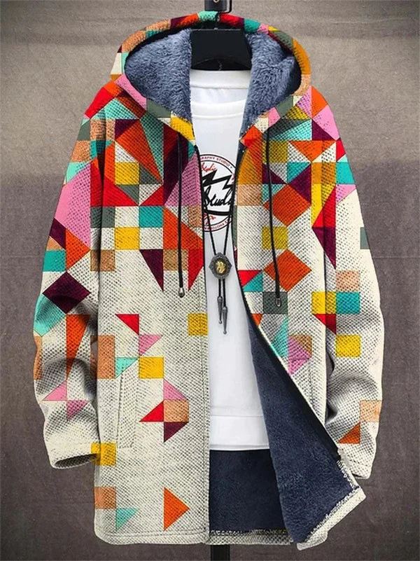 Vivian | Artful Hooded Cardigan