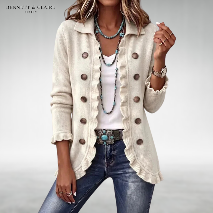 Evelyn Classic Ruffle Cardigan